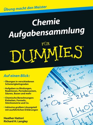 cover image of Chemie Aufgabensammlung f&uuml;r Dummies